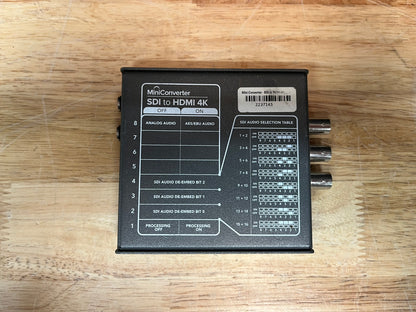 Blackmagic Mini Converter SDI to HDMI 4K