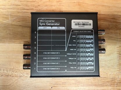 Blackmagic Mini Converter Sync Generator